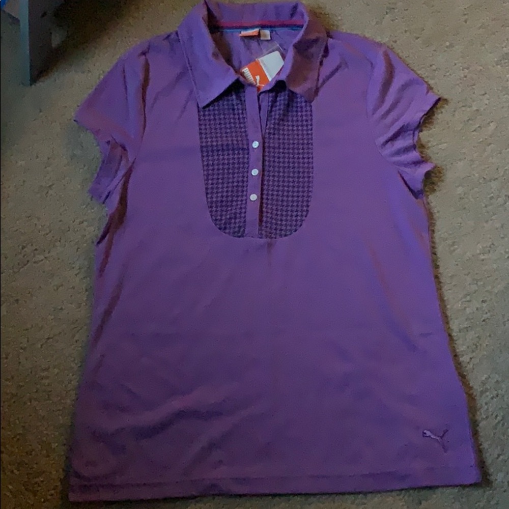 Puma golf bib front polo Tshirt size XL new